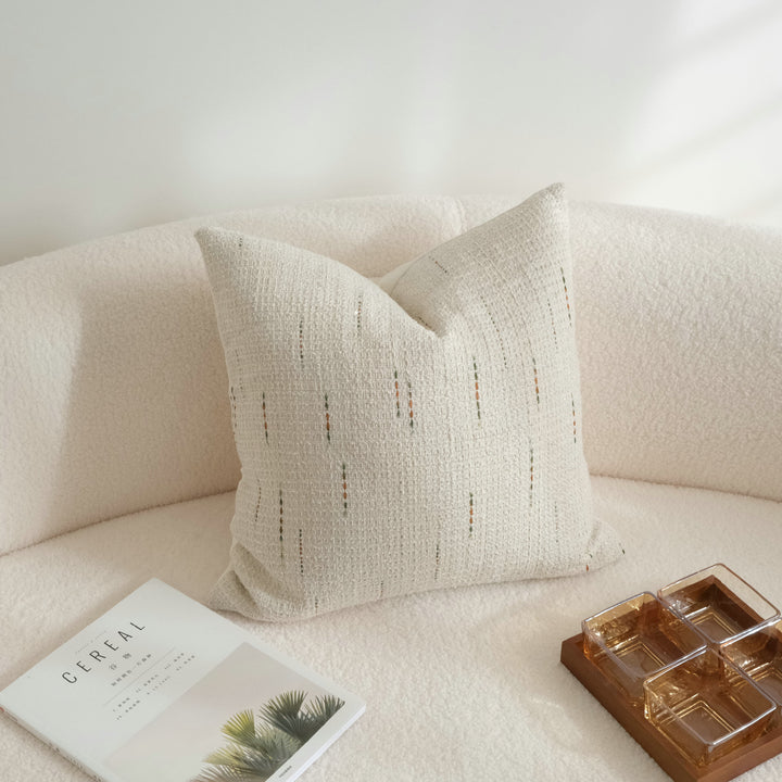 Textured Weave Accent Pillow for Sofa Decor
