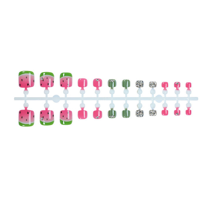 Creative Nail Design Set with Watermelon Elements Stornfield