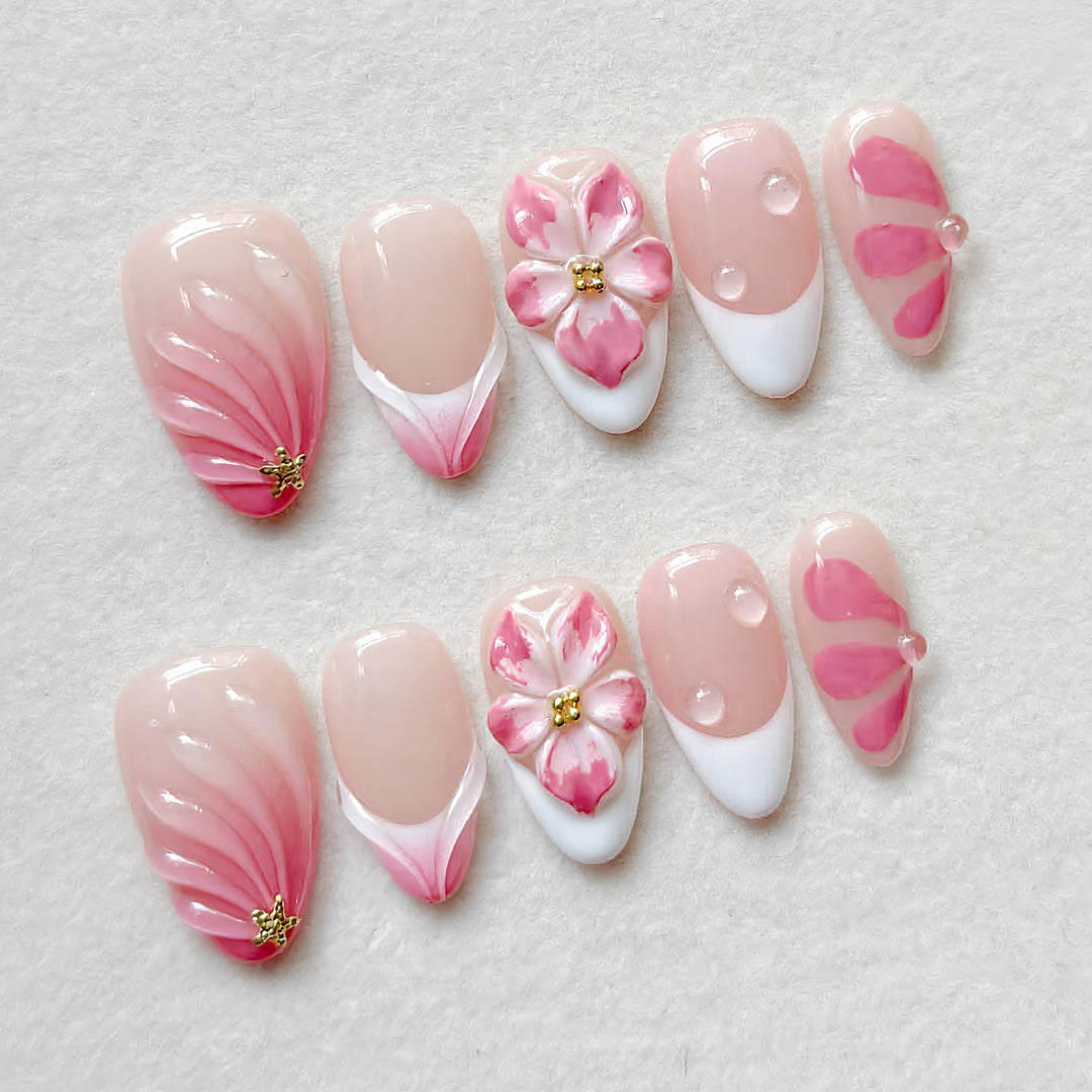 Elegant Artificial Nail Collection with Glitter Motifs Stornfield