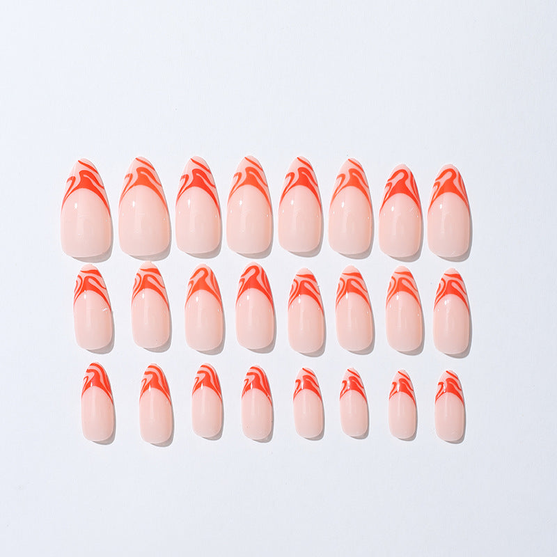 Artistic Flame-Design Press-On Nail Kit Stornfield