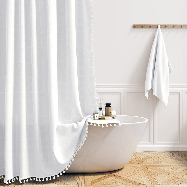 Premium Cotton Bathroom Shower Curtain Stornfield