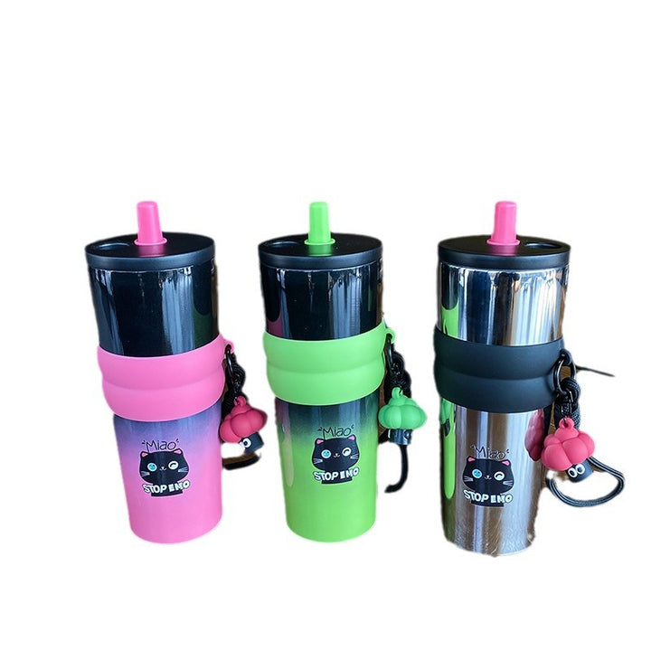 Women's playful coffee mug with silicone sleeve and integrated pendant Stornfield