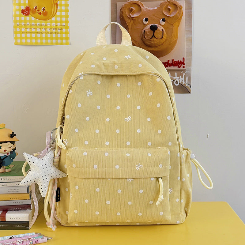 Casual Polka Dot Patterned Backpack Stornfield