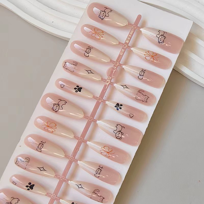 Cute Animal Design Artificial Nails Stornfield