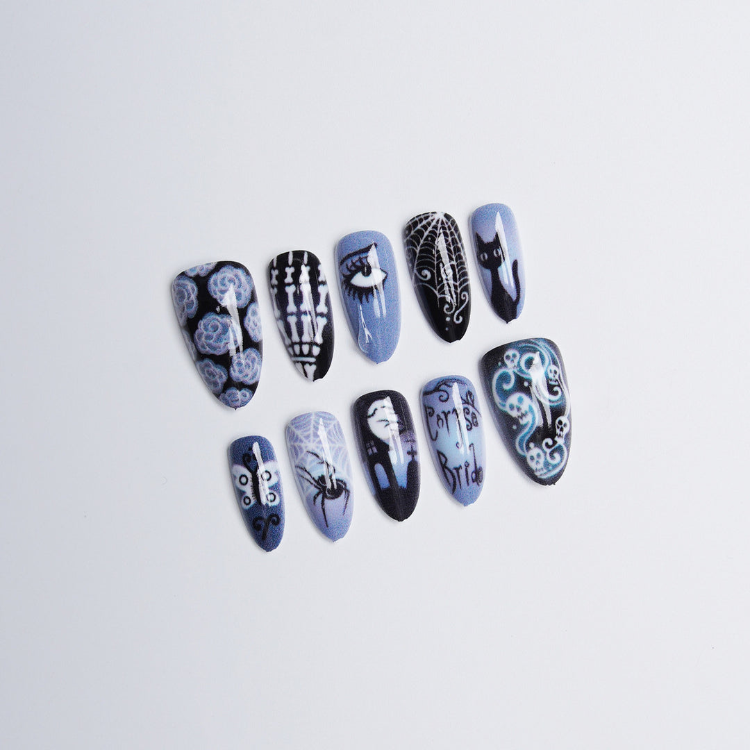 Artificial nail set with creative designs Stornfield