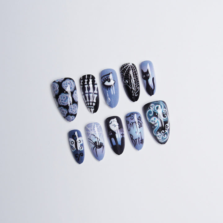Artificial nail set with creative designs Stornfield