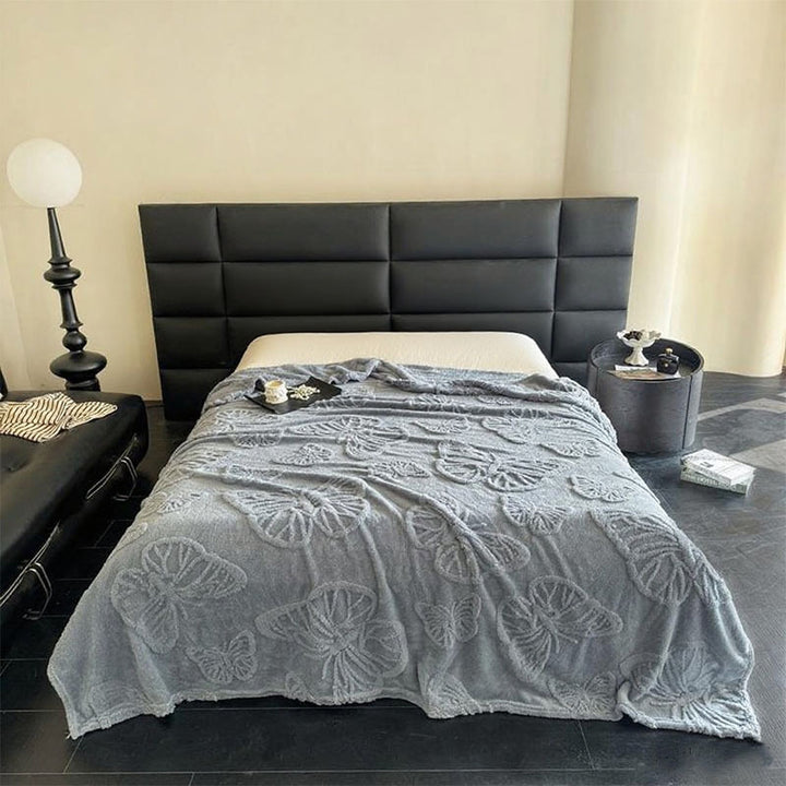 Women Plush Bedspread with Textured Design Stornfield
