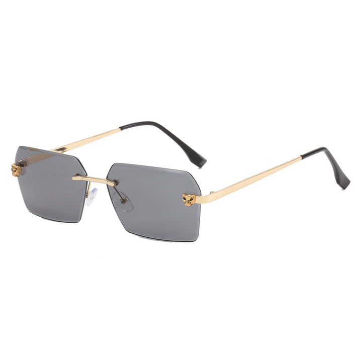 Women's fashionable square sunglasses with elegant metal frame Stornfield