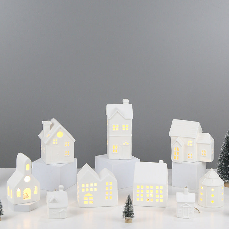 Ceramic House-Shaped Tea Light Holder Stornfeild