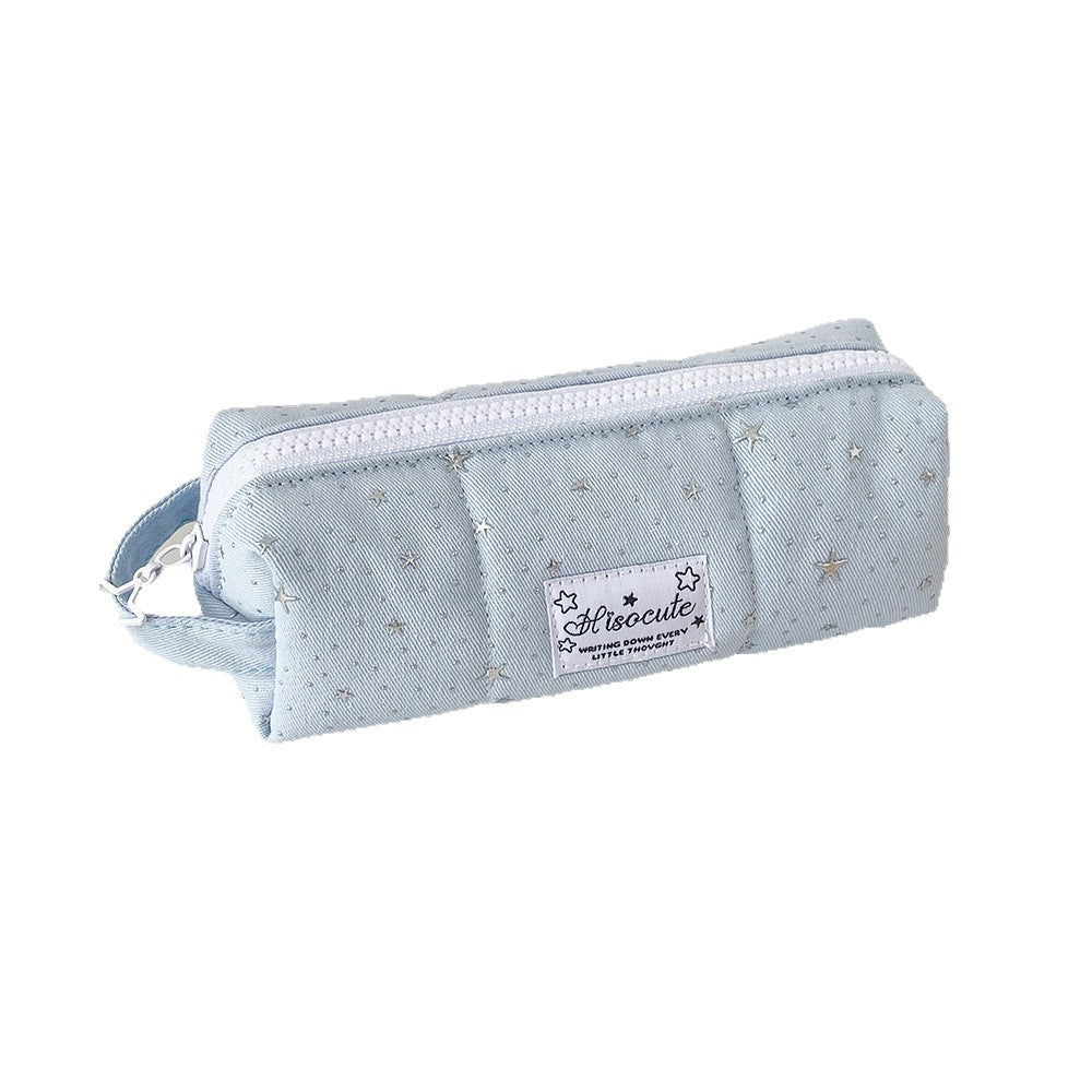 Stylish Star-Embellished Pencil Case