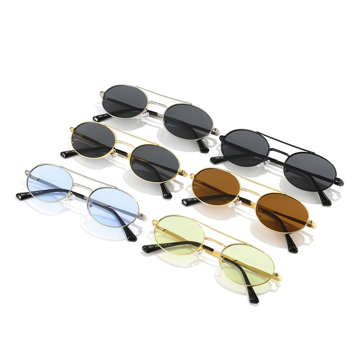 Women's Fashion Oval Sunglasses in Minimalist Design Stornfield