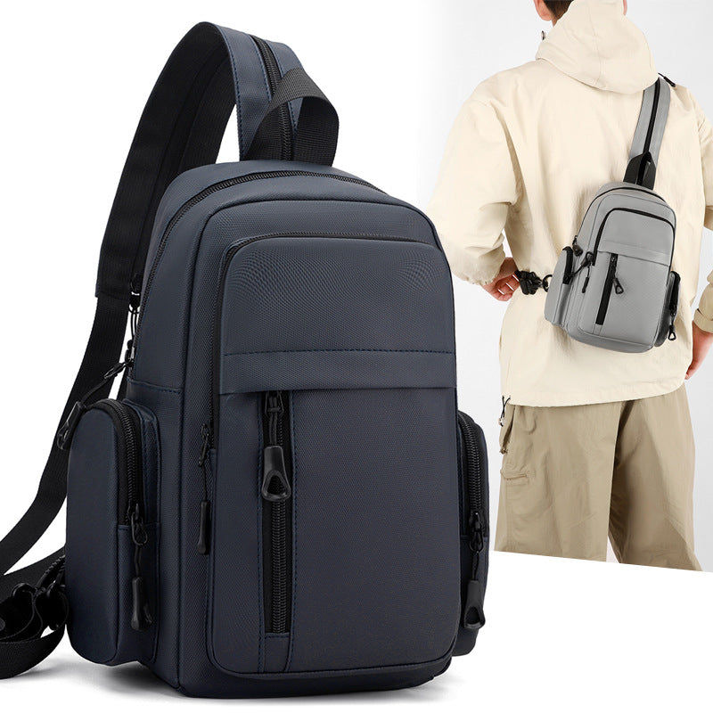 Multi-Compartment Crossbody Sling Backpack