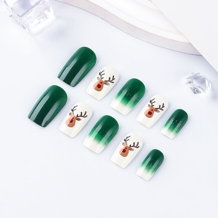 Festive Holiday Themed Press-On Nails Stornfield
