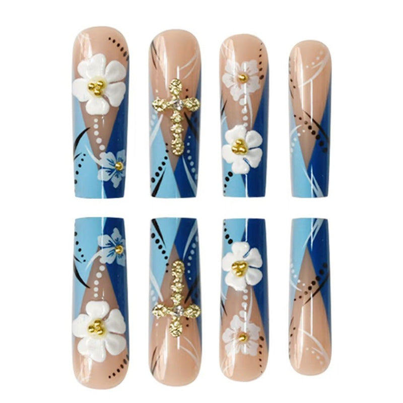 Decorative 3D Floral Nail Art Extensions Stornfield