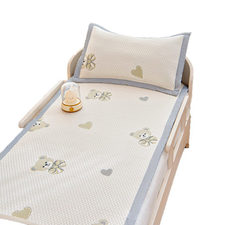 Breathable summer mattress topper for children with pillow