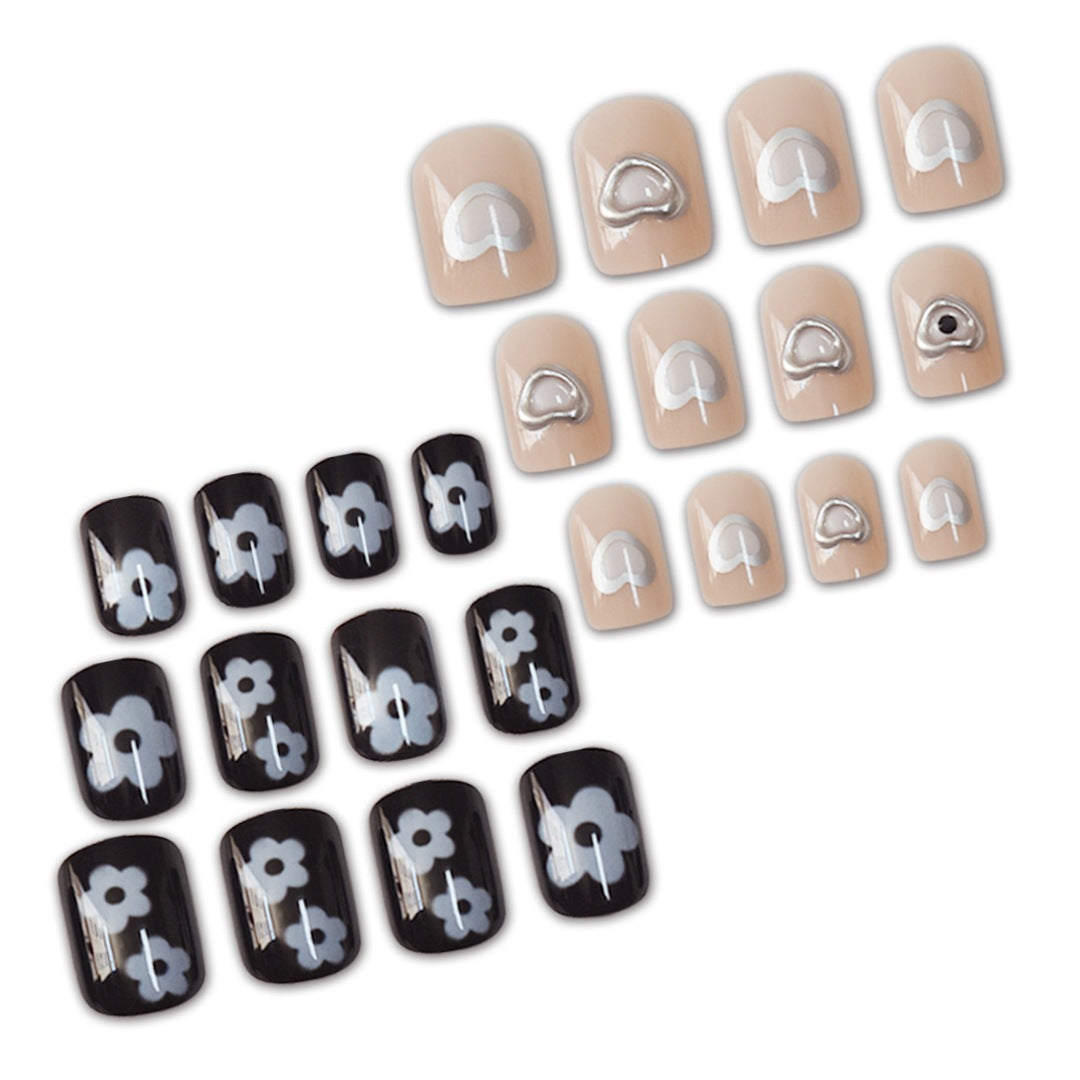 Artistic Heart-Inspired Nail Art Extensions Stornfield