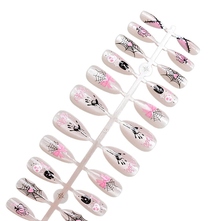 Halloween-Themed Artistic Press-On Nail Set Stornfield
