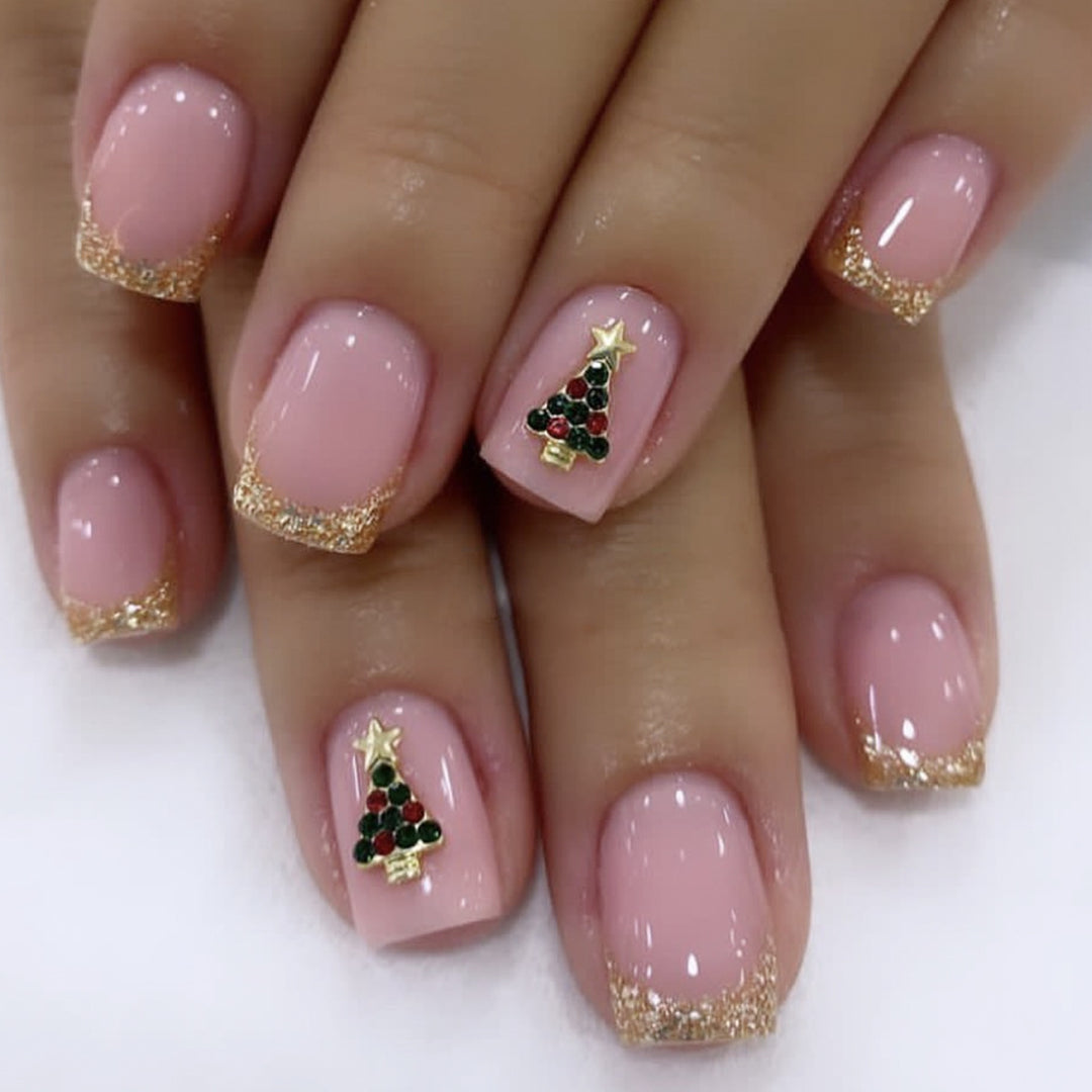 Festive Christmas Tree Nail Art Set Stornfield