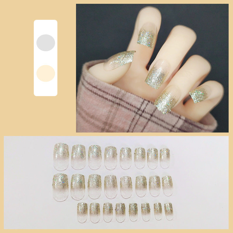 Glittering Ombre Press-On Nails