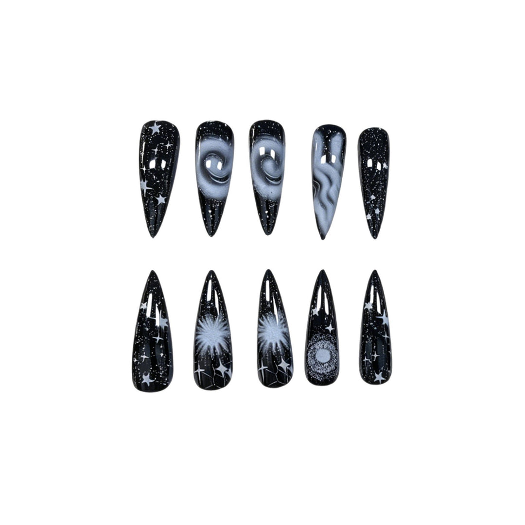 Galaxy-Inspired Press-On Nail Set Stornfield