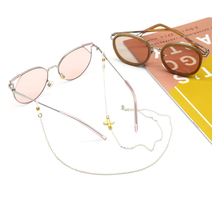 Chic Floral-Detail Eyewear Chain Stornfield