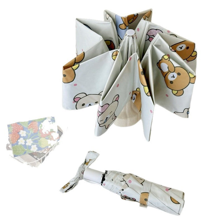 Women's Automatic Folding Umbrella with Cheerful Animal Designs Stornfield