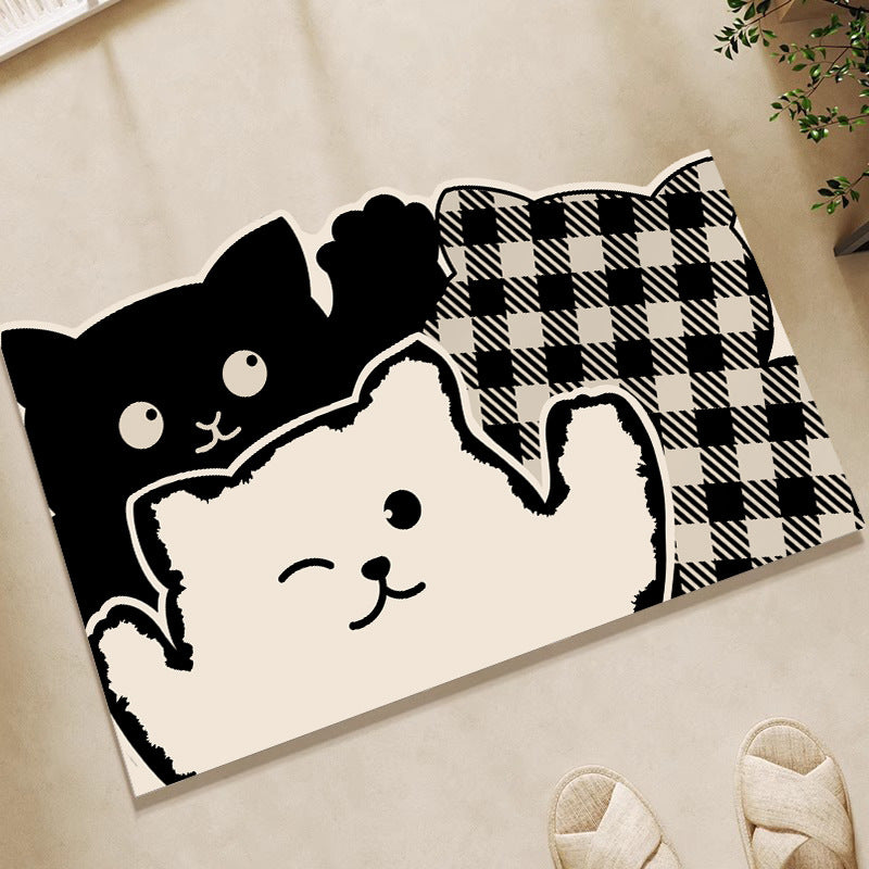 Playful Cat-Themed Area Rug