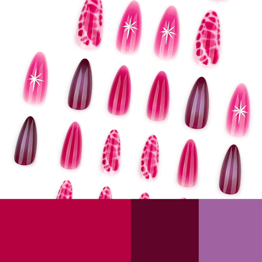Artistic stiletto nails with elegant gradient and delicate accents Stornfield