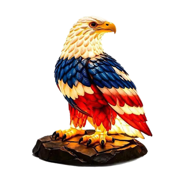 Decorative LED table lamp in eagle design Stornfield