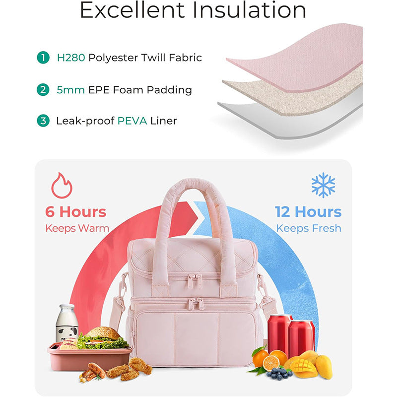 Elegant Multi-Compartment Insulated Lunch Bag Stornfield