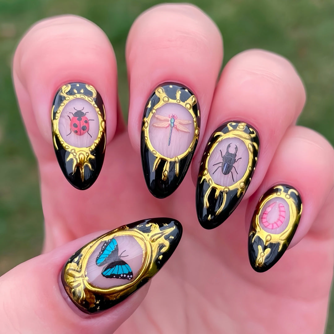 Ornate Insect-Themed Nail Art Extensions Stornfield