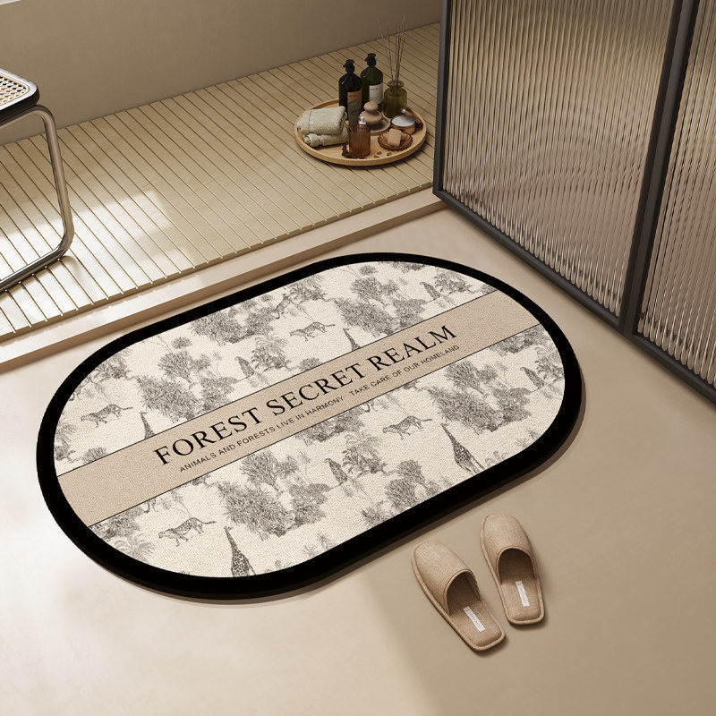 Modern Textured Bathroom Mat