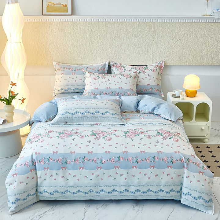Cozy Heart Pattern Bedding Set