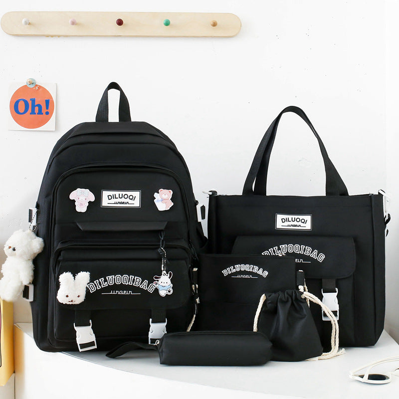 Versatile All-in-One School Backpack and Tote Set Stornfield