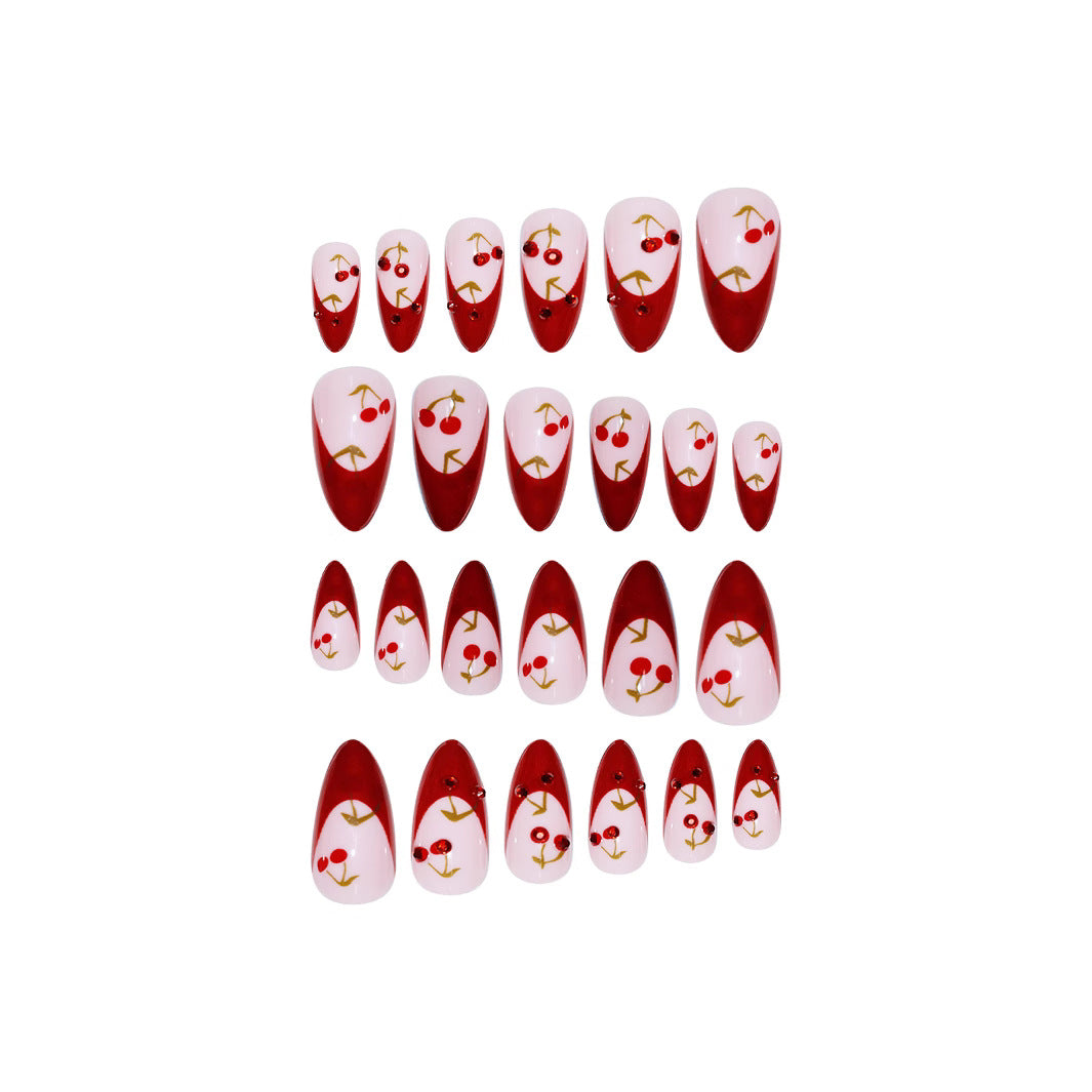 Artistic Cherry Blossom Press-On Nail Set Stornfield