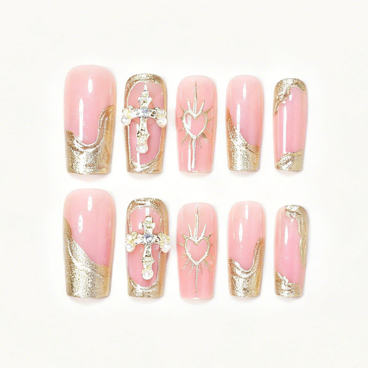 Decorative Long Acrylic Nail Tips Stornfield