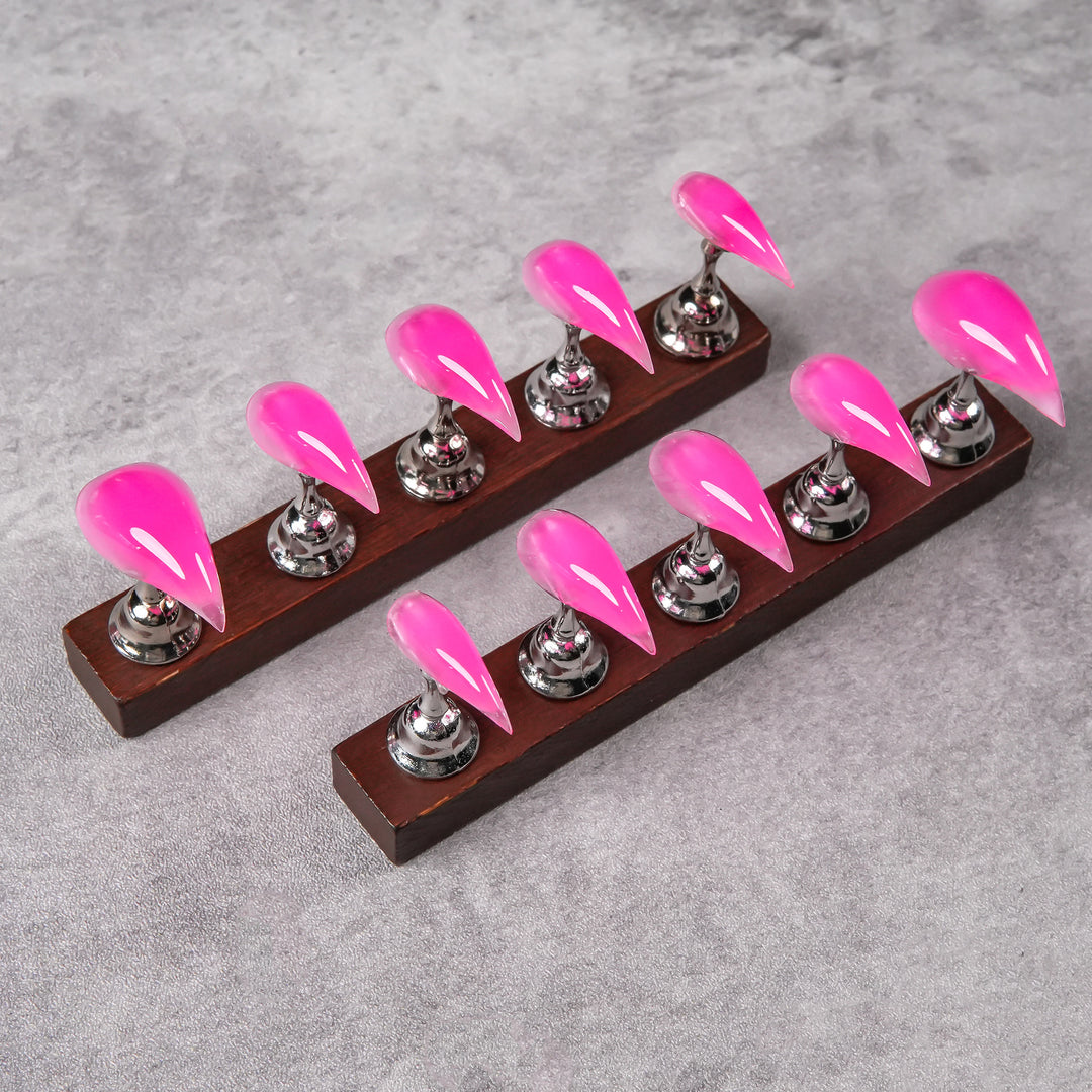 Stiletto Shaped Press-On Nail Set with Glossy Finish