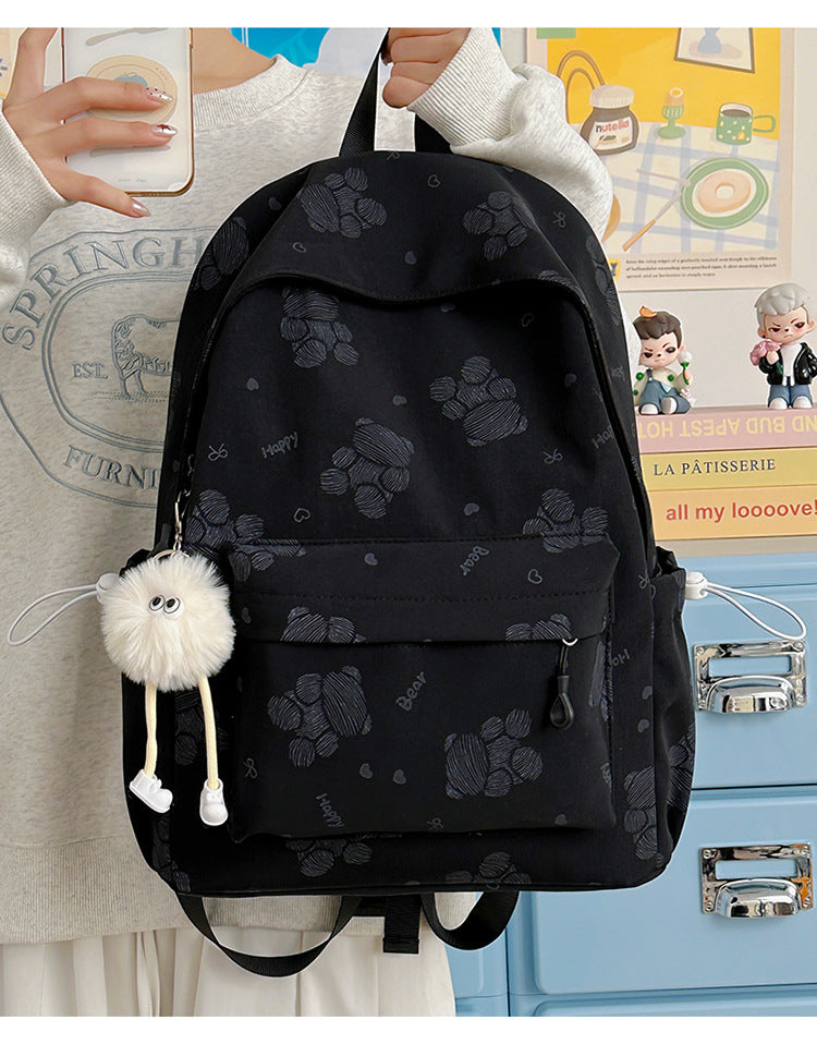 Backpack with Cute Paw Designs and Ergonomic Shoulder Straps Stornfield