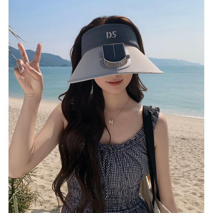 Adjustable sun visor with extra wide brim and breathable headband Stornfield