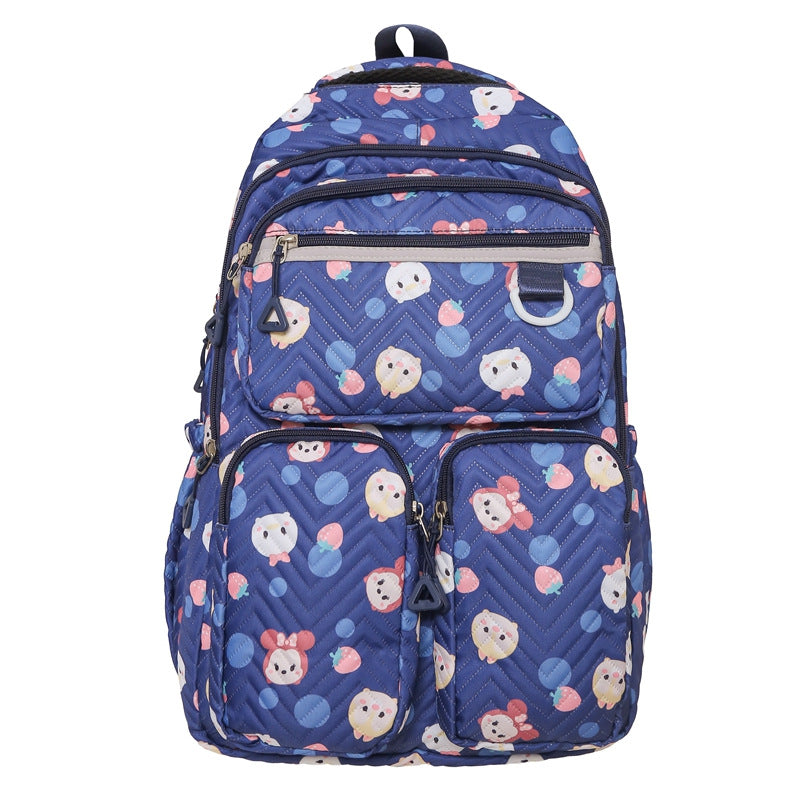 Fun Character Design Quilted Backpack Stornfield