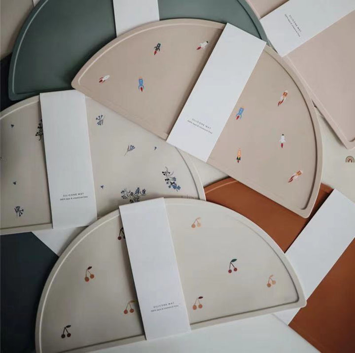 Children's Silicone NonSlip Half-Round Placemat