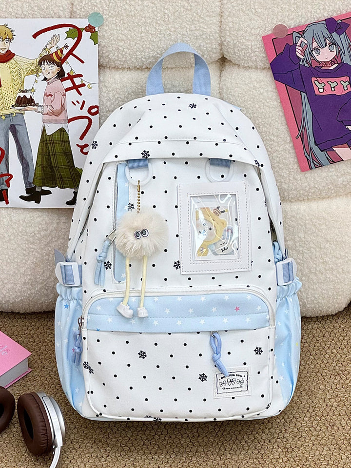 Casual Snowflake Print Backpack Stornfield