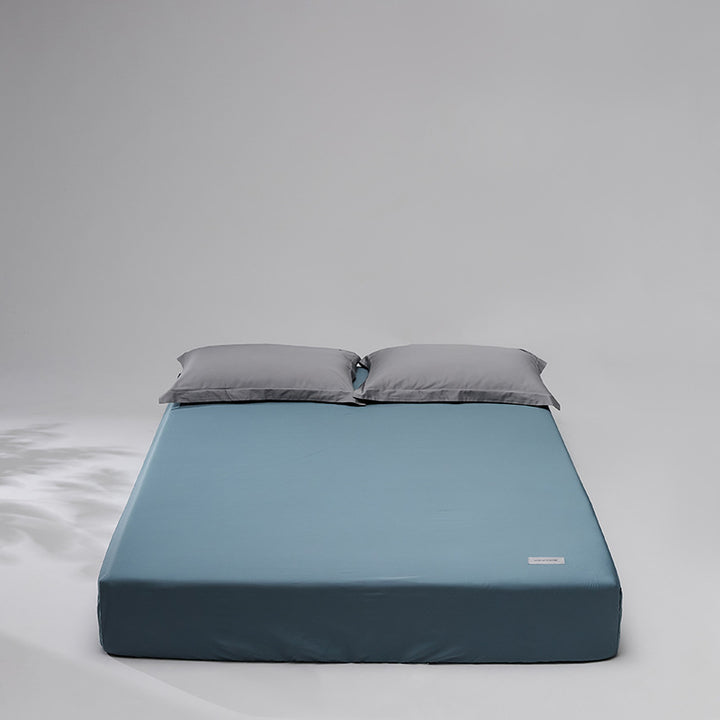 Cooling Breathable Fitted Sheet and Pillowcase Set with Deep Pocket Microfiber