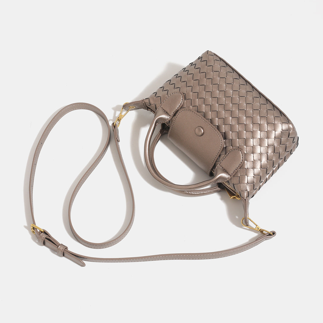 Woven Mini Handheld Crossbody Bag
