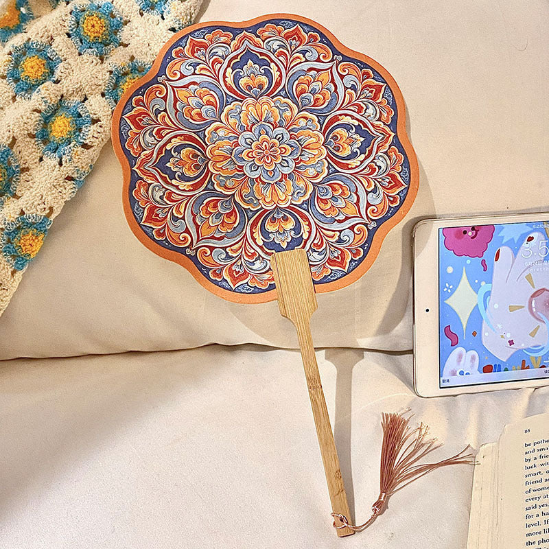 Handcrafted Fan Made of Bamboo and Paper Stornfield