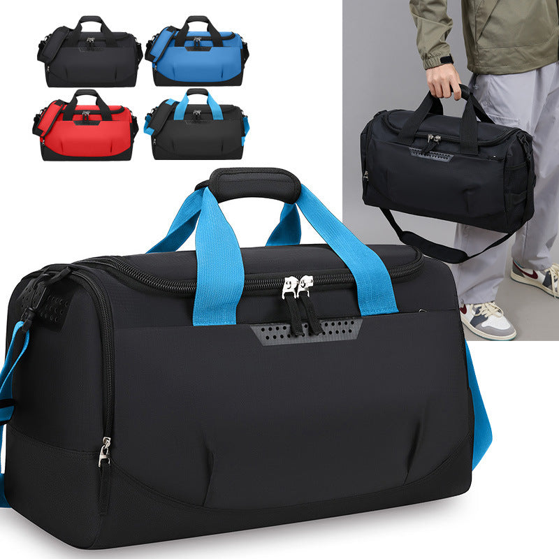 Sporty travel bag with ergonomic carrying system and innovative compartments Stornfield