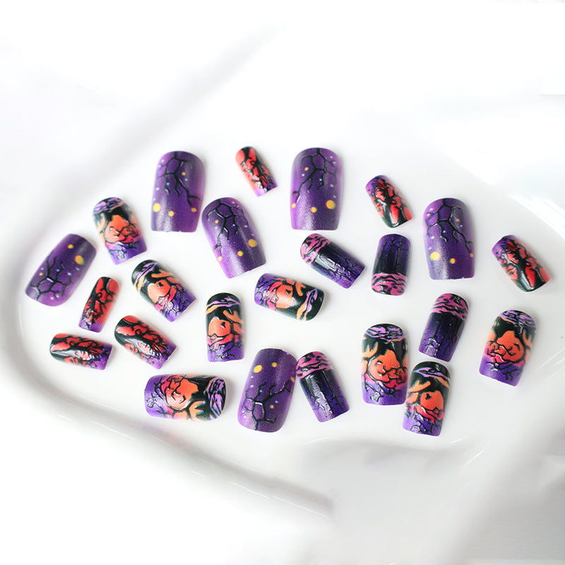 Artistic Halloween Nail Art Enhancements Stornfield