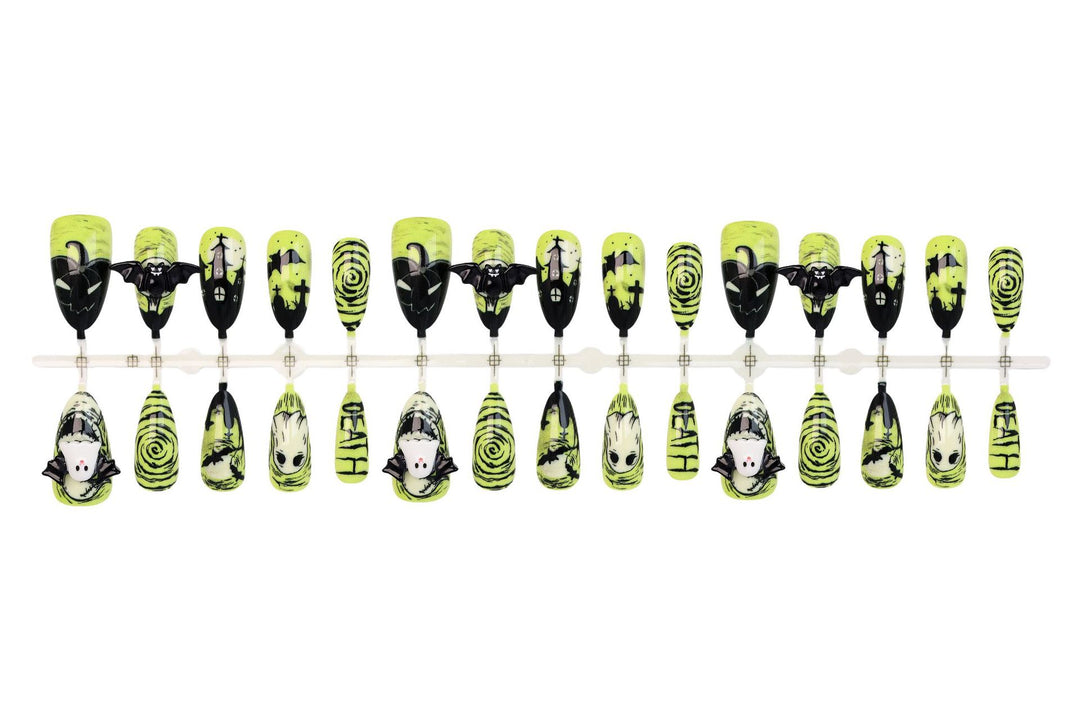Halloween Artificial Nail Set with Creepy Designs Stornfield