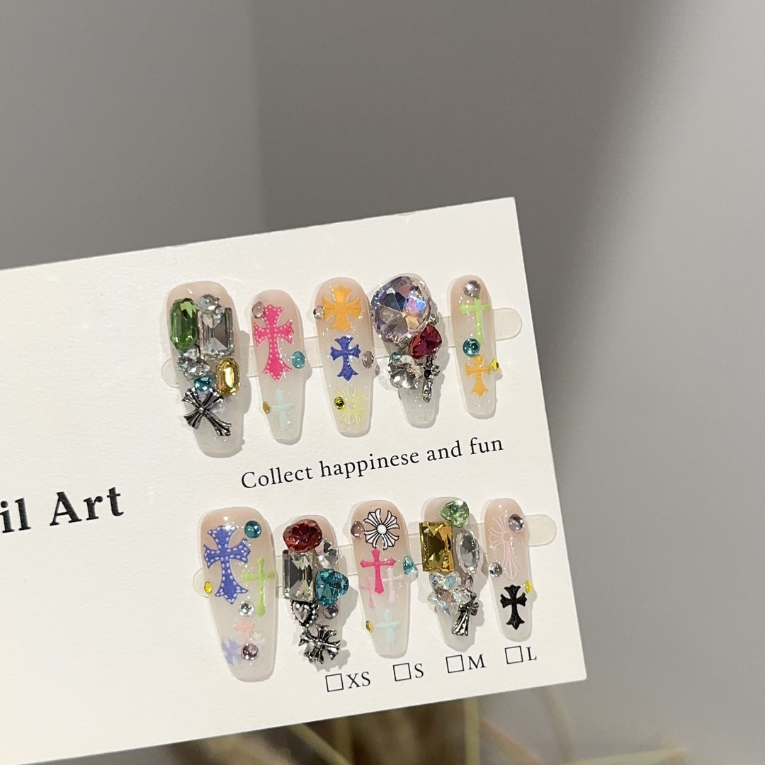 Artistic Multi-Design Press-On Nail Set