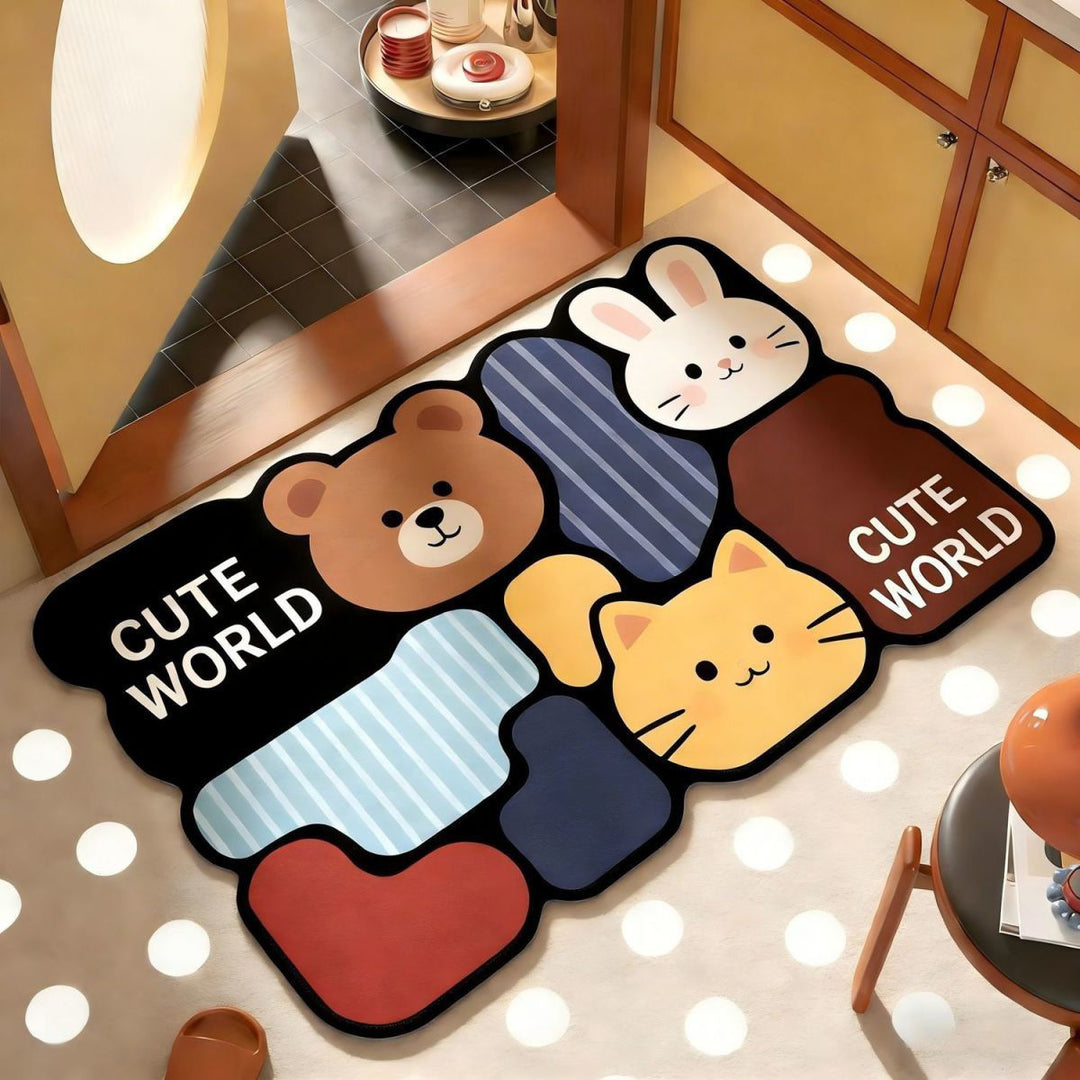 Playful Animal-Themed Area Rug